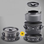 Portable Camp Kitchen Cookware Set