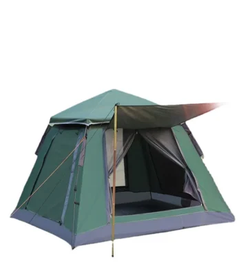 4-5 Person Quick Opening Camping Tent Outdoor Automatic Tent Double Layer Summer Large Family Party Travel Tent