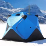 New Ice Fishing Tent Winter Outdoor Camping Thicken Cotton Tent Quick Open Winter Fishing Shelter Large Space For 3-4 People