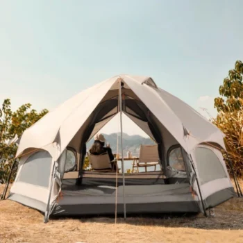 Camping Tent, Automatic Large Tent, Double-layer Outdoor Camp, Picnic, Portable Quick Opening Tent, Automatic Mushroom Tent